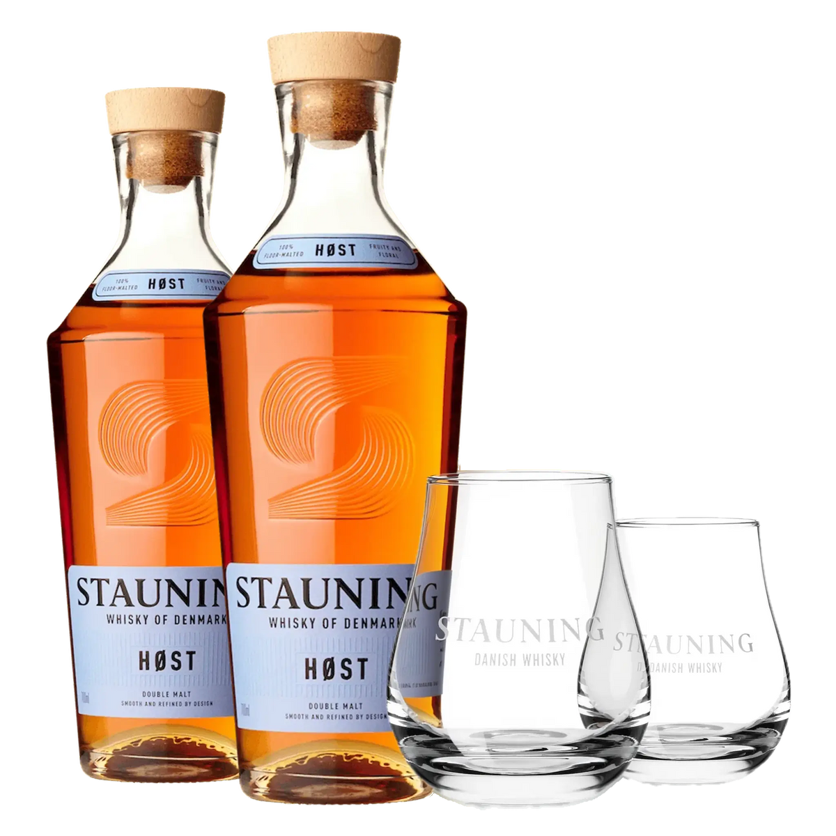 Oplev Ægte Dansk Whiskyglæde Med Stauning HØST og Elegante Whiskyglas