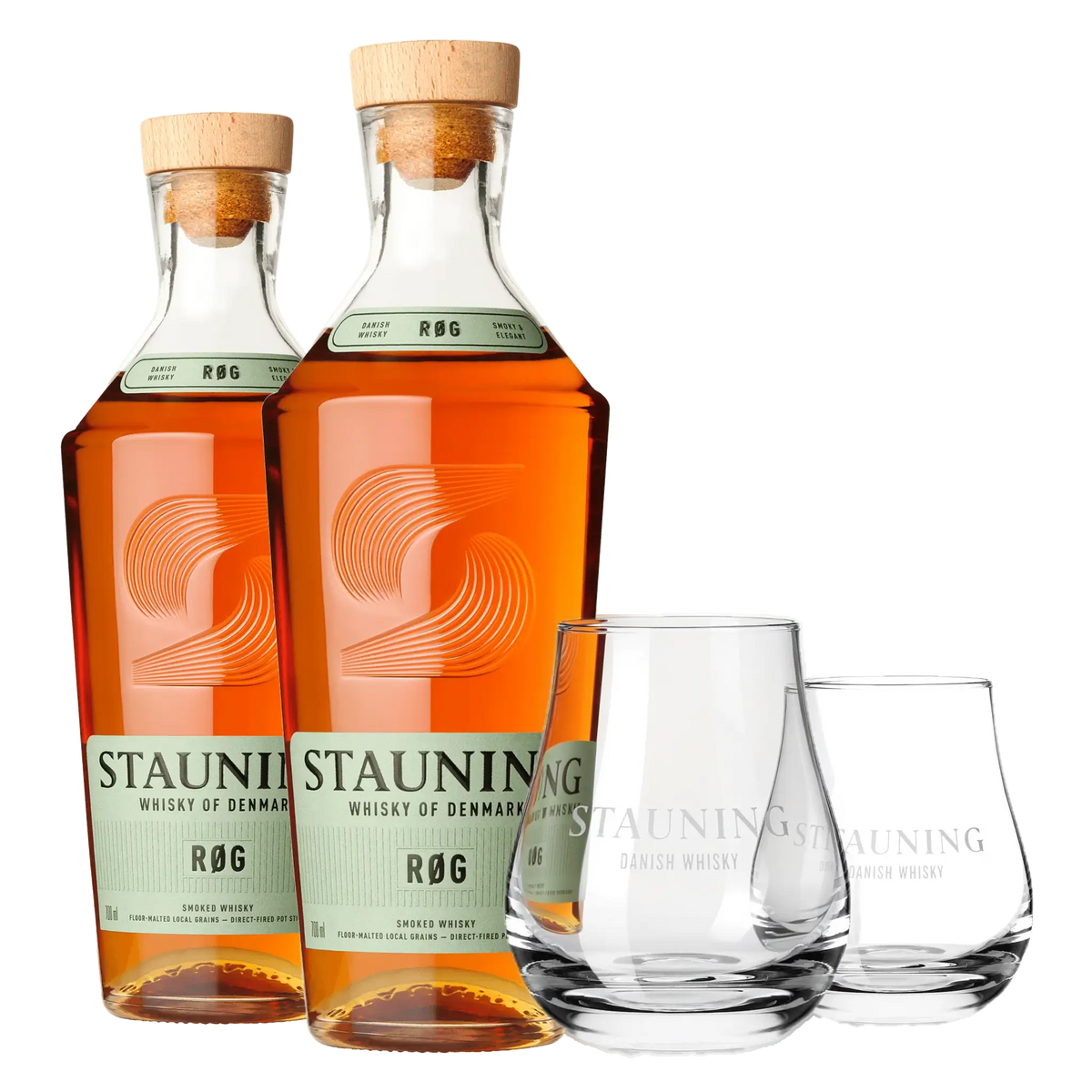Eksklusiv Stauning RØG Whiskyoplevelse med Originale Glas