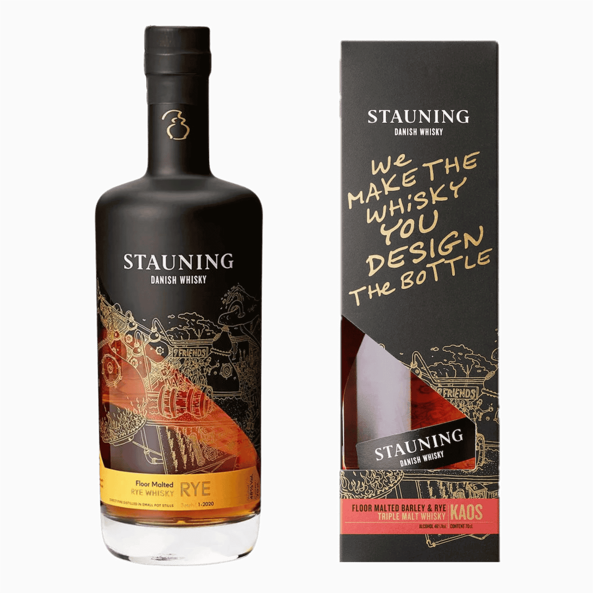 To Danske Whiskyperler – Stauning Kaos Design Your Edition & Stauning Rye