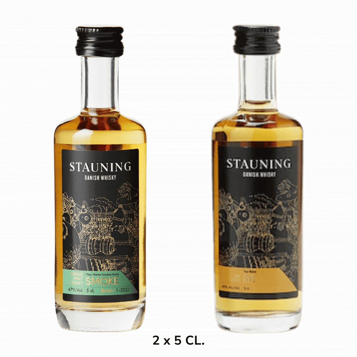 Smag På Danmarks Fineste Whisky: Stauning Smoke & Rye Prøvepakke