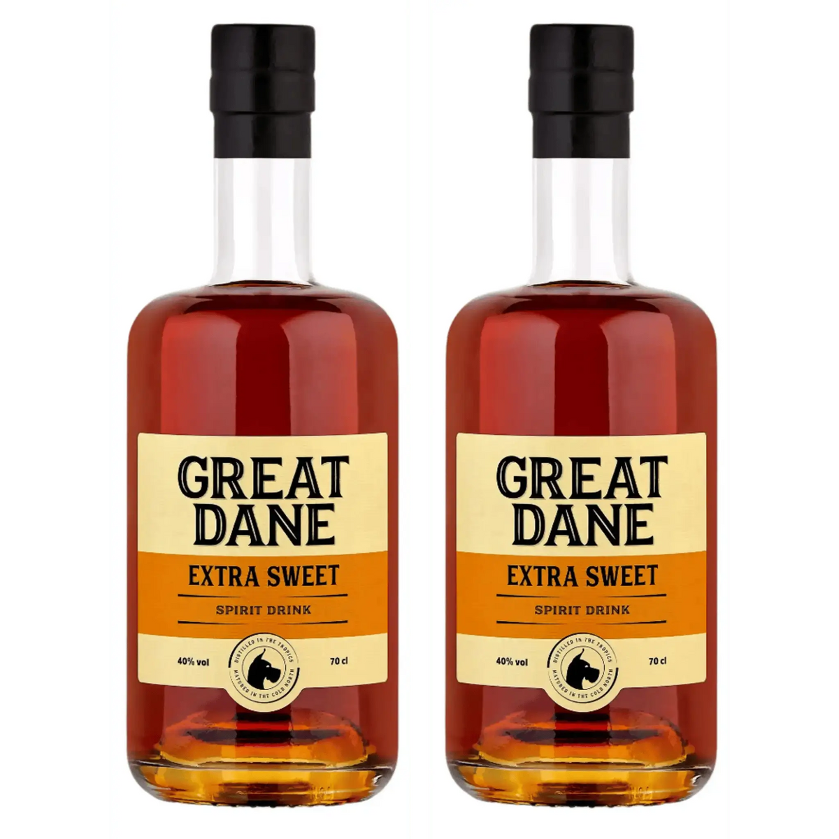 Great Dane Extra Sweet – Pack med 2 Flasker af Dansk Premium Rom