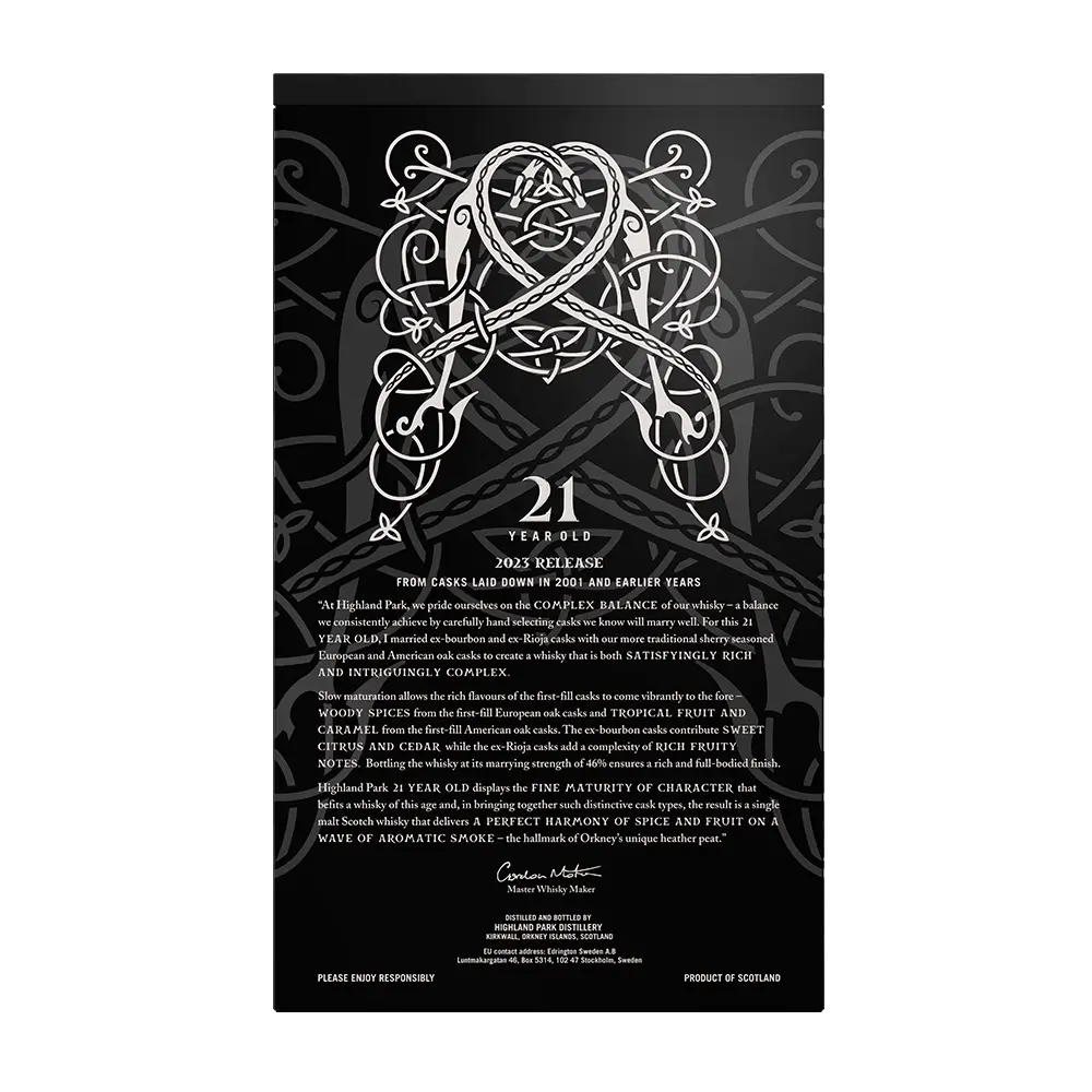 Highland Park 21 Year Old 2023 Release Scotch Whisky