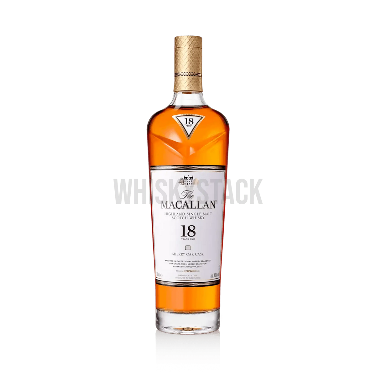 The Macallan Sherry Oak 18 Years Old - 2024 Release - Luksuriøs Single Malt Flaske