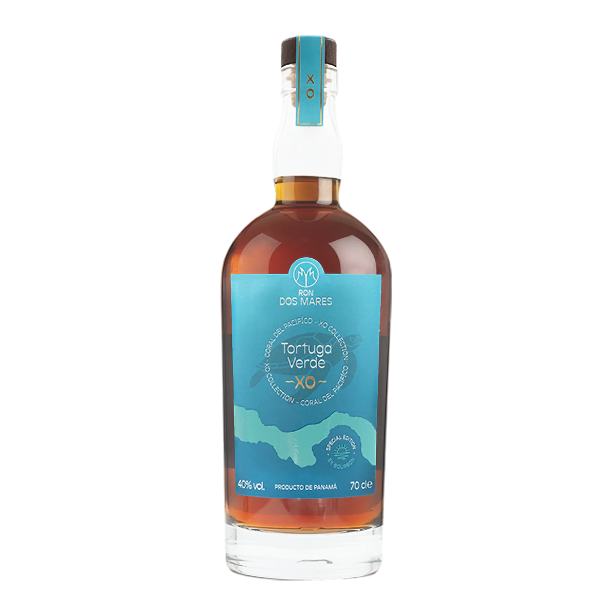 Ron Dos Mares Tortuga Verde XO Panama Rum Flasche
