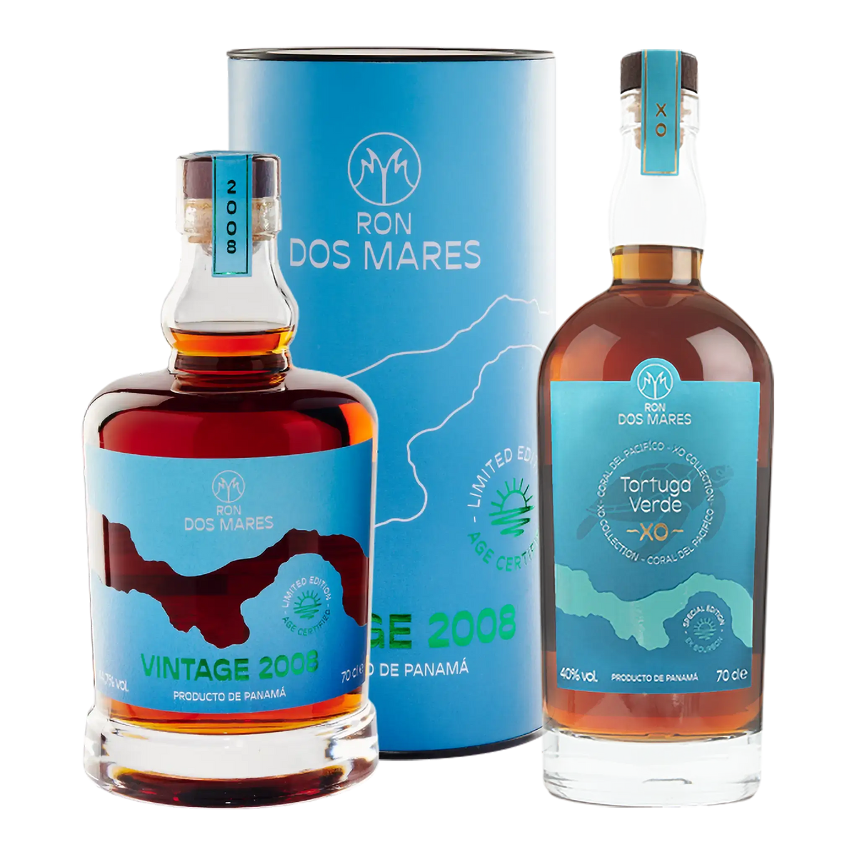 Ron Dos Mares Vintage 2008 Limited Edition 16 Jahre + GRATIS Tortuga Verde XO