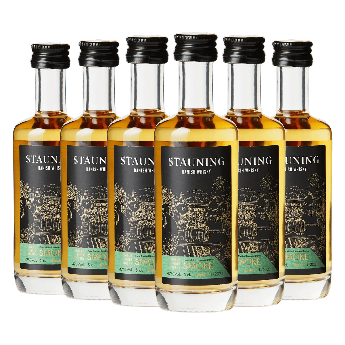 6 fl. Stauning Smoke Smageflasker (5 cl.)