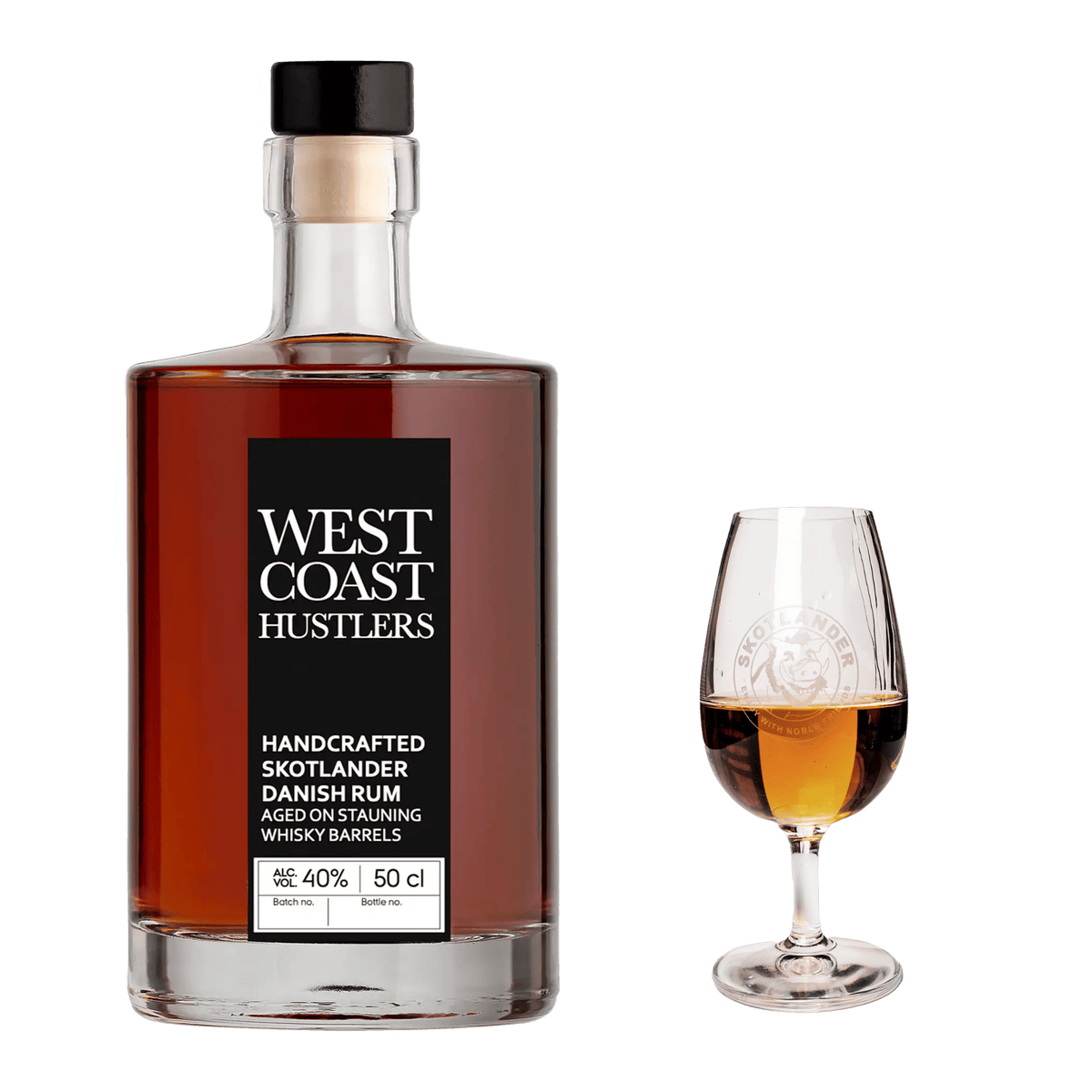 Oplev Skotlander West Coast Hustlers Rum & Romglas – En Eksklusiv Smagsoplevelse
