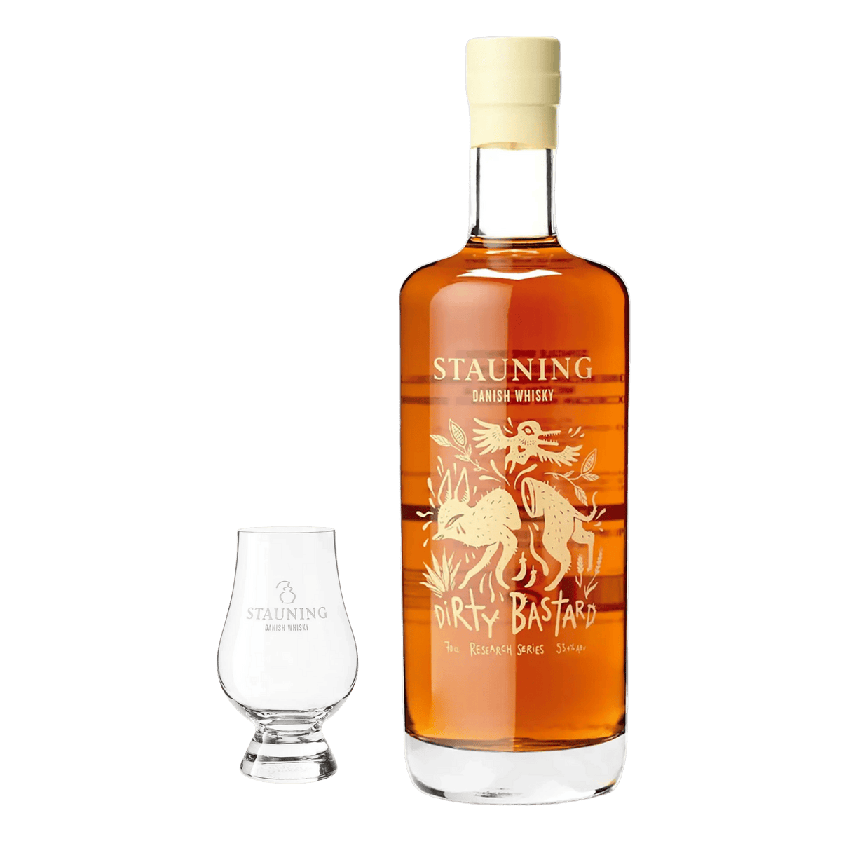 Stauning Dirty Bastard + Whiskyglas: En kompromisløs og innovativ whiskyoplevelse