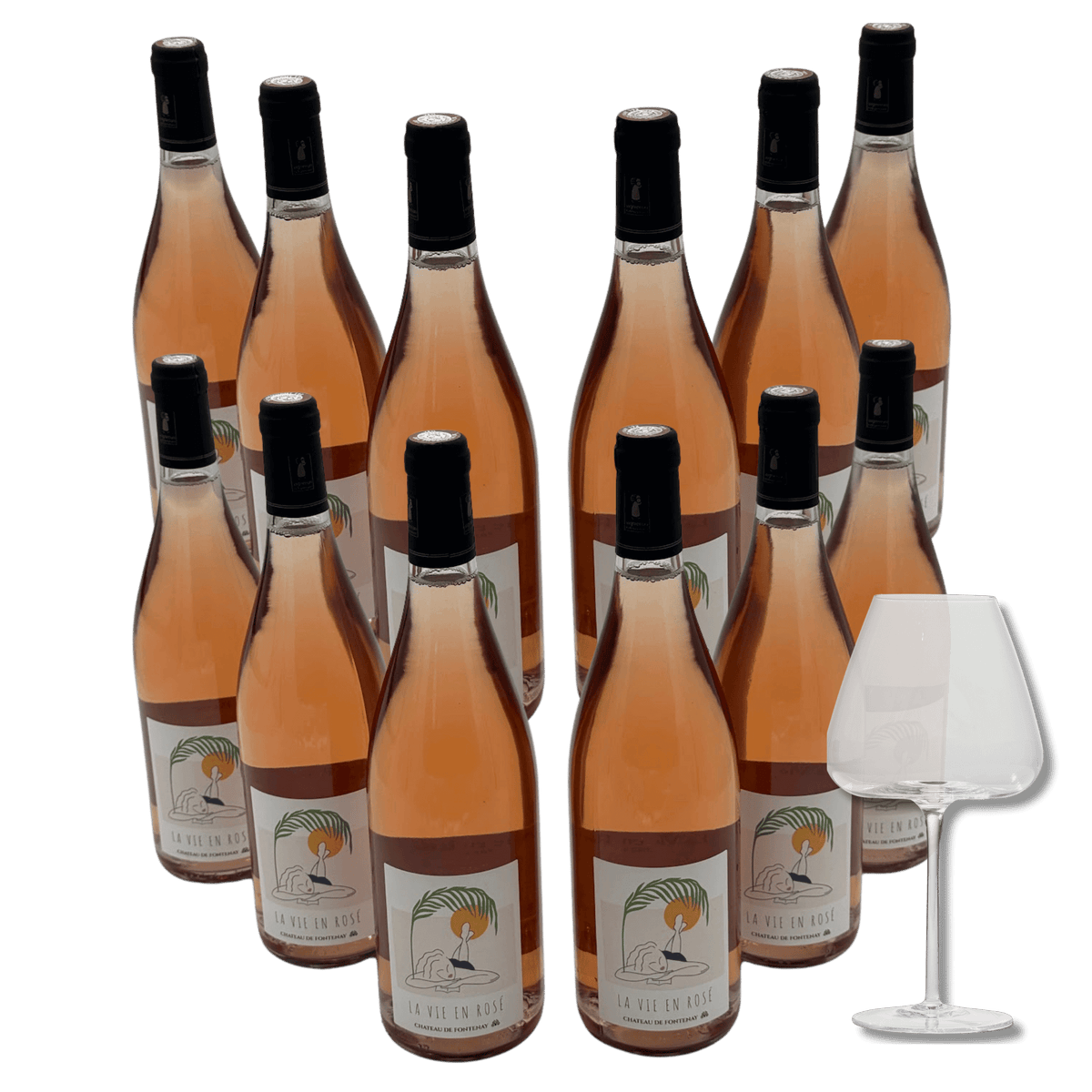 Forkæl dine smagsløg: 12 flasker La Vie en Rosé + Bourgogneglas til vanvittig pris