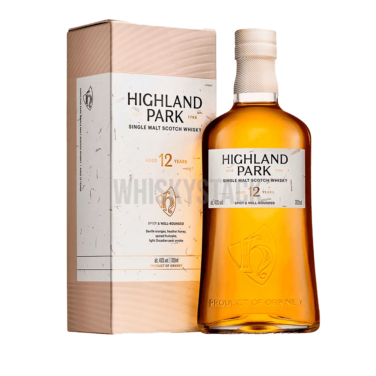 Highland Park 12 Years Old Viking Honour Flaske og Box