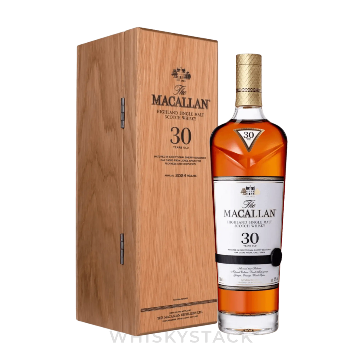 Macallan 30 Years Old Sherry Oak 2024 - Flaske og Boks
