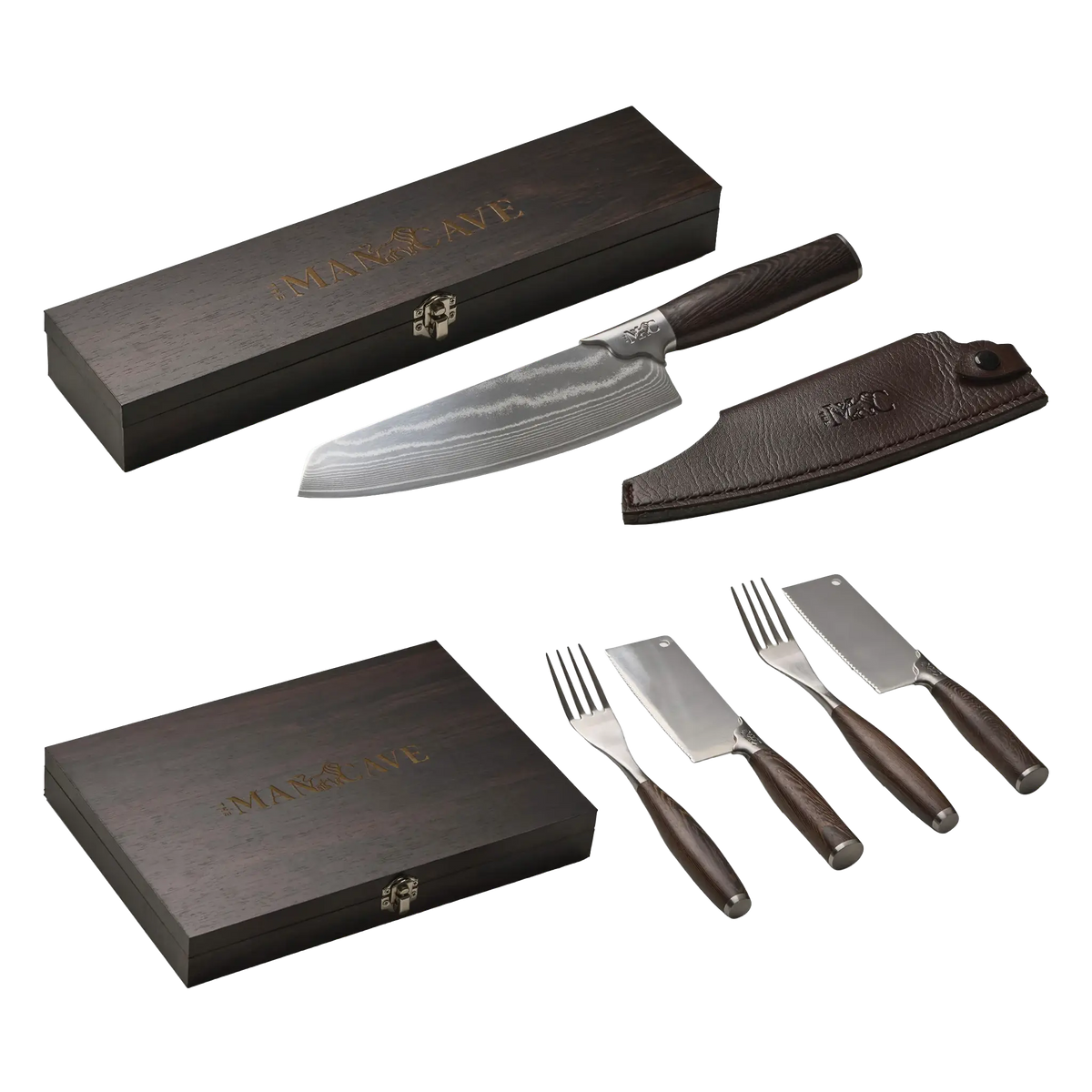 Das Mancave Wild Beast Steak-Set + Chef's Cut Messer