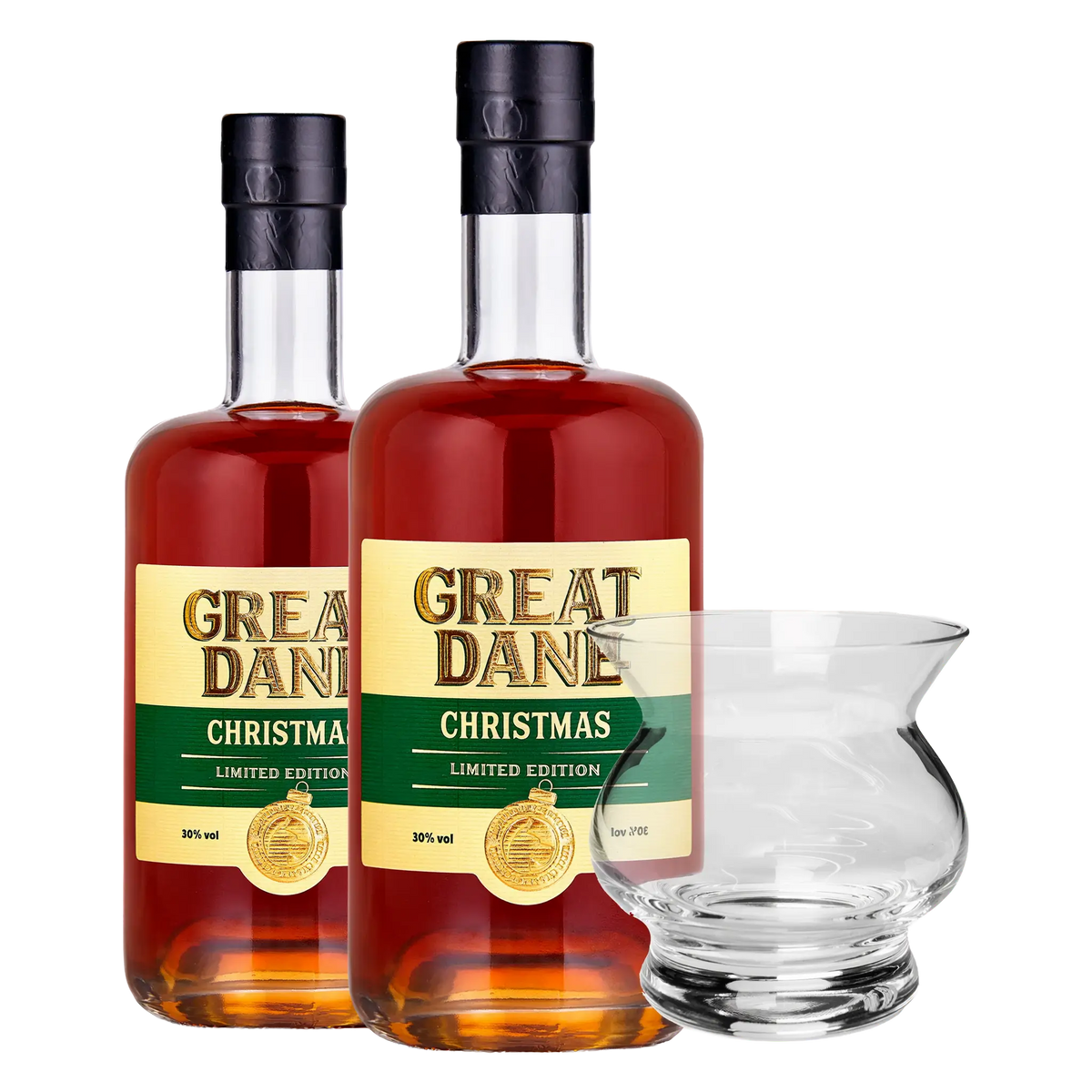 2 fl. Great Dane Christmas Rom + GRATIS Great Dane Elite Neat Romglas