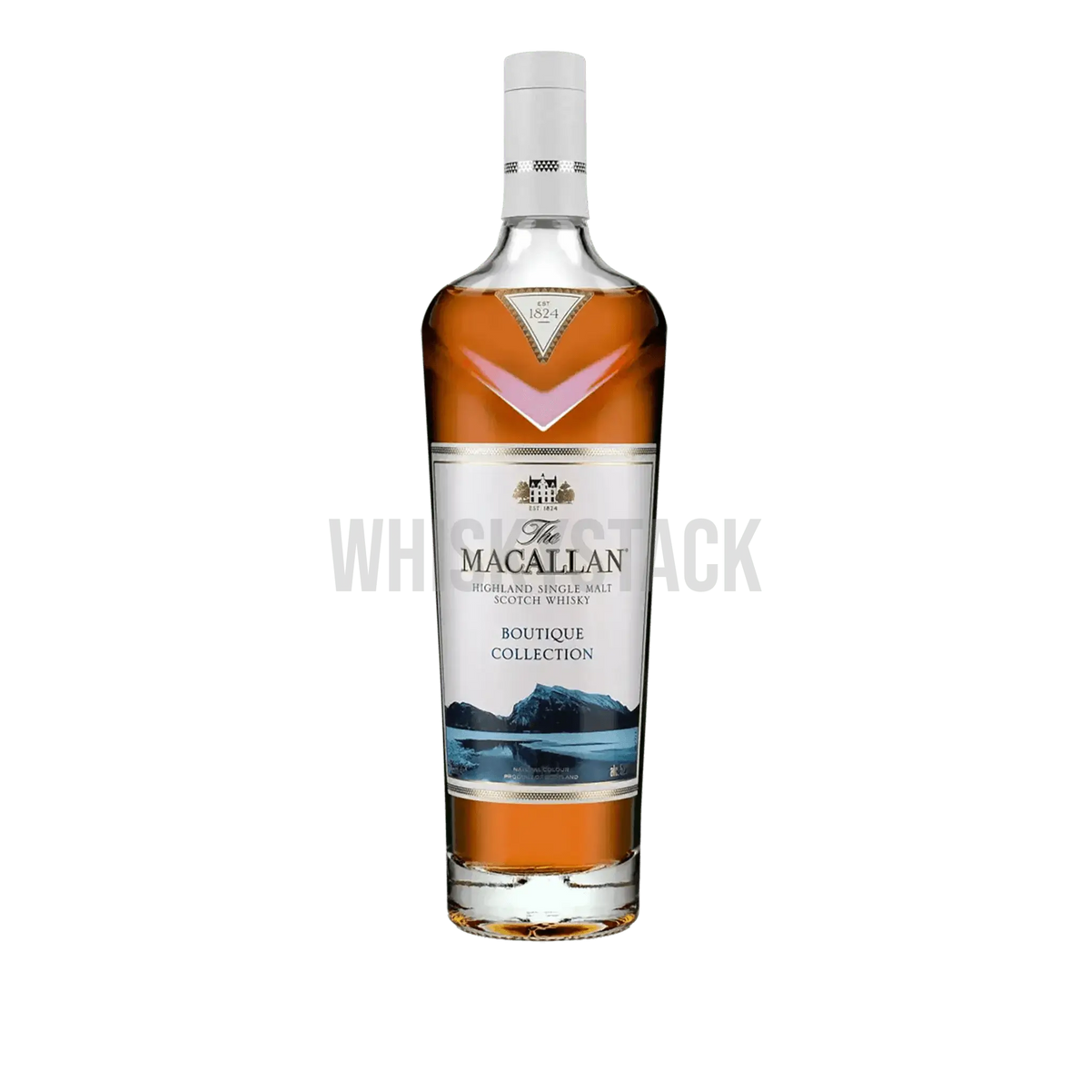 Macallan Boutique Collection 2020-flaske – en elegant single malt whisky med noter af tørrede frugter, honning og krydderier, perfekt til samlere.