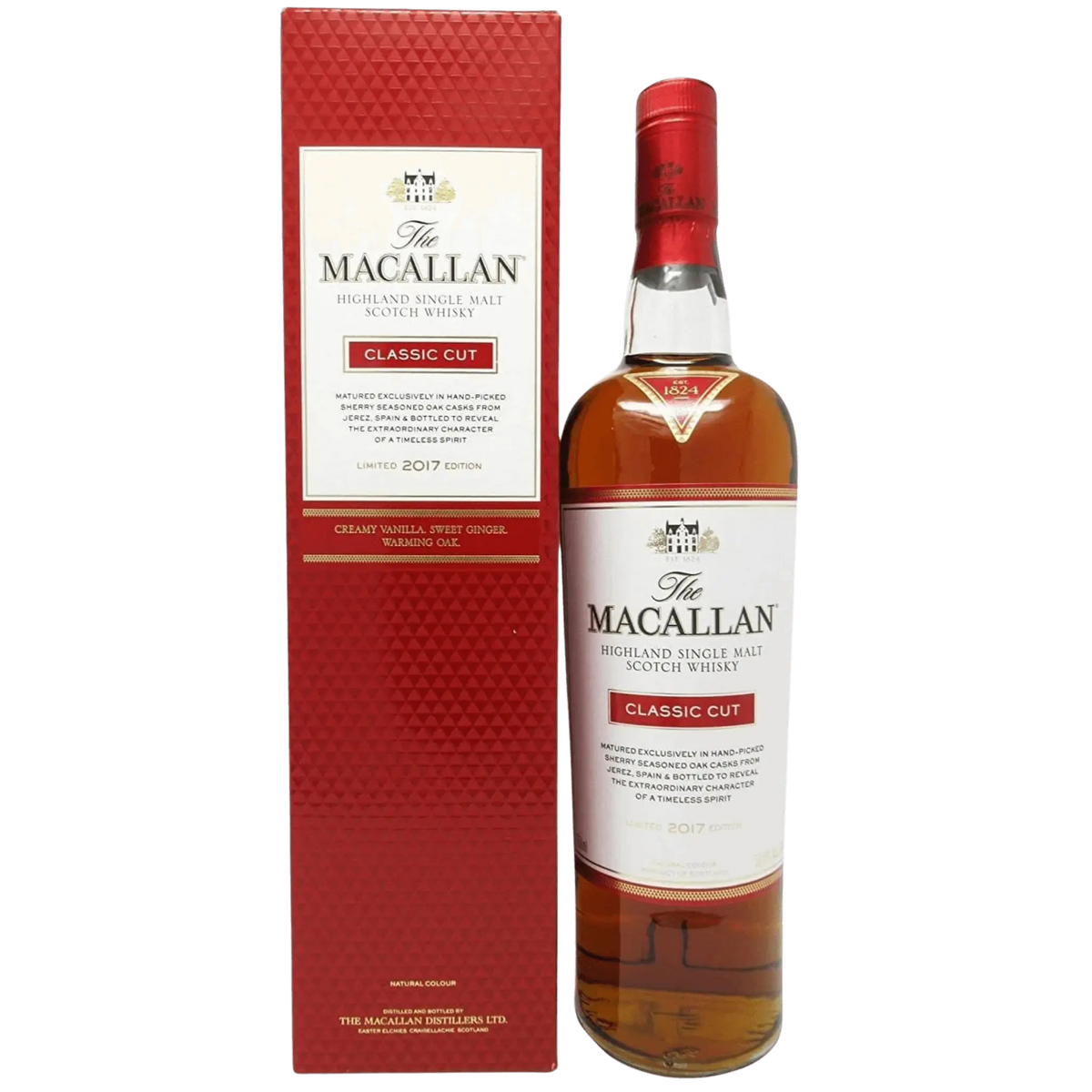 Macallan Classic Cut 2017 Edition Flaske og Boks