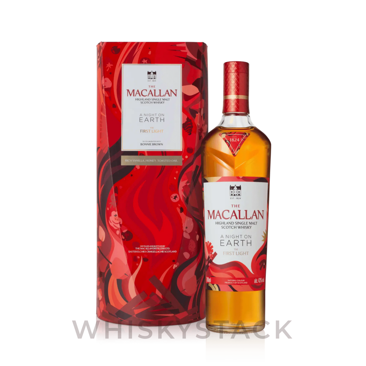 The Macallan A Night on Earth – The First Light Flakse og Boks