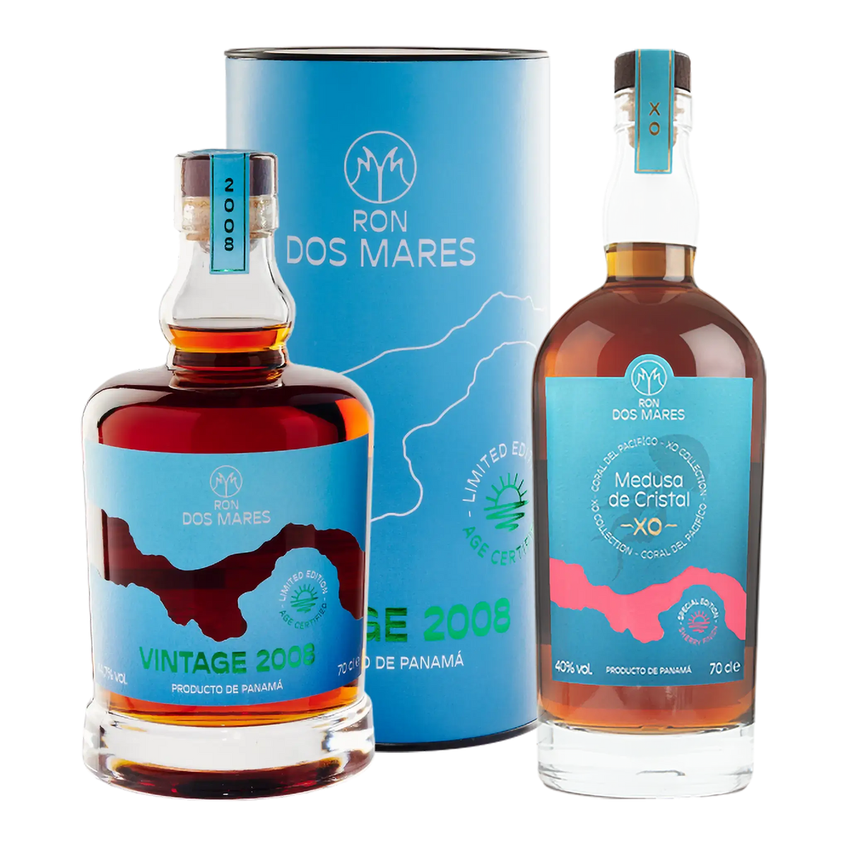 Ron Dos Mares Vintage 2008 16 Jahre + Medusa de Cristal XO