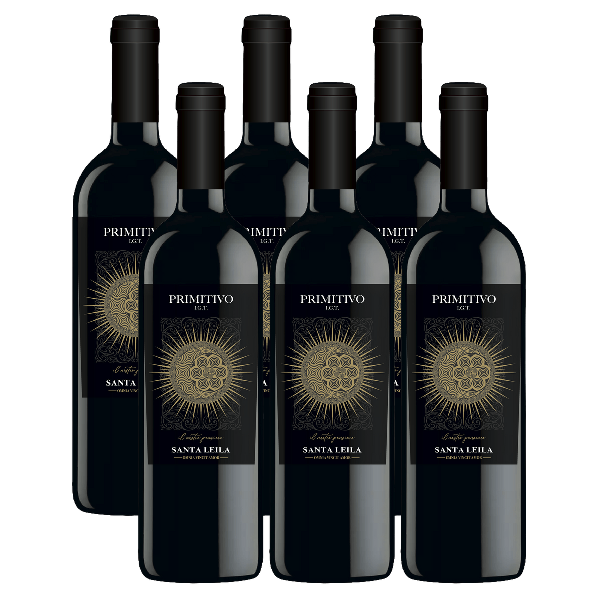 Santa Leila Primitivo Puglia IGT Rødvin Whiskystack 6 flasker