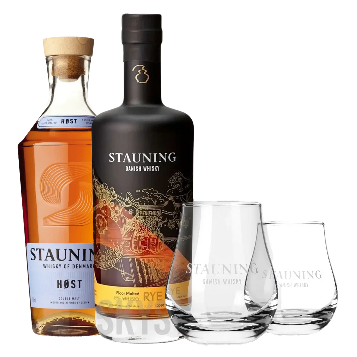 Stauning HØST & RYE + 2 KOSTENLOS Stauning Whiskygläser